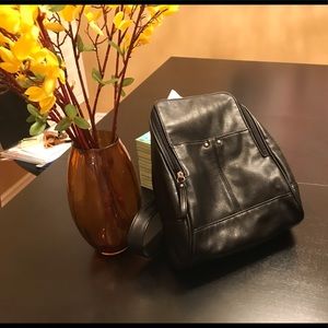 Leather backpack